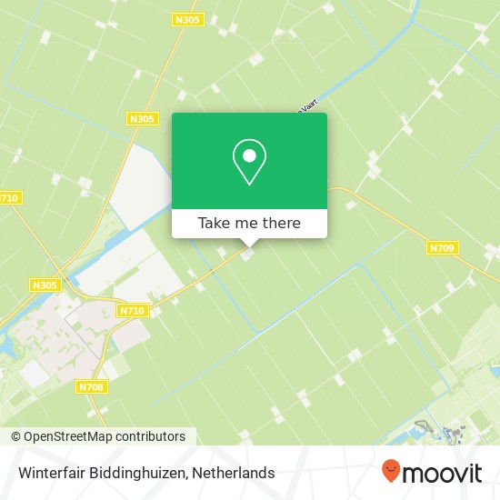 Winterfair Biddinghuizen, Oldebroekerweg 21 map