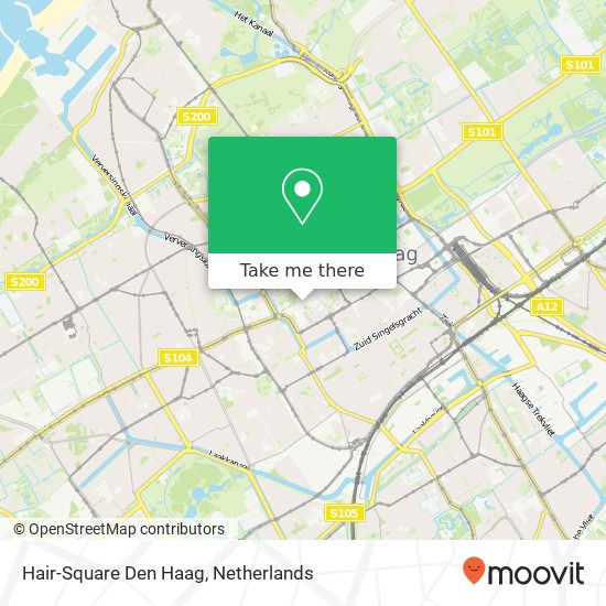 Hair-Square Den Haag, Westeinde 207 Karte