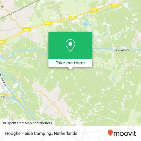 Hooghe Heide Camping, map