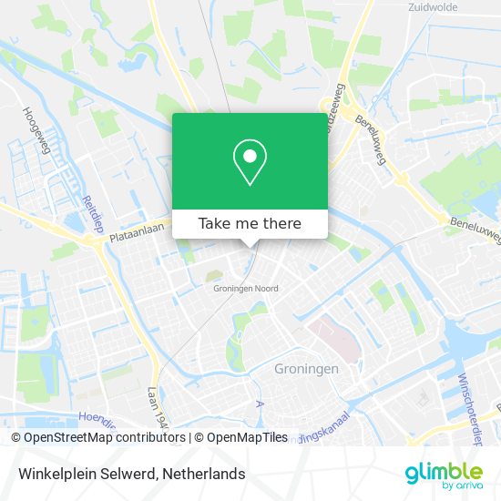 Winkelplein Selwerd map