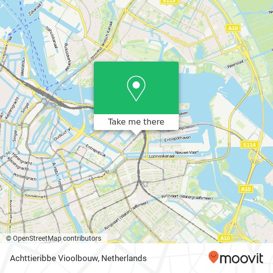 Achttieribbe Vioolbouw, Czaar Peterstraat 141 map