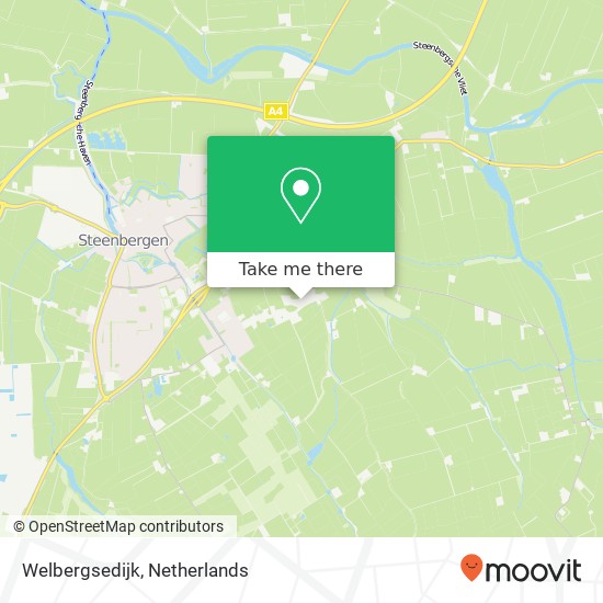 Welbergsedijk, 4651 TH Steenbergen map
