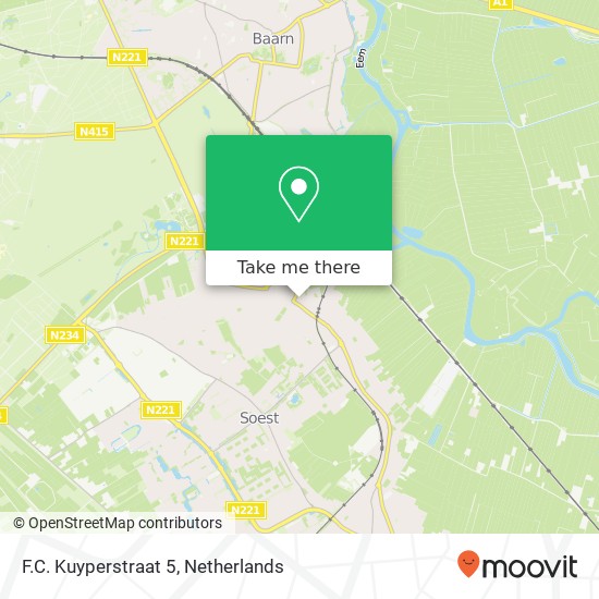 F.C. Kuyperstraat 5, 3761 EG Soest map