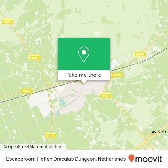 Escaperoom Holten Dracula's Dungeon Karte