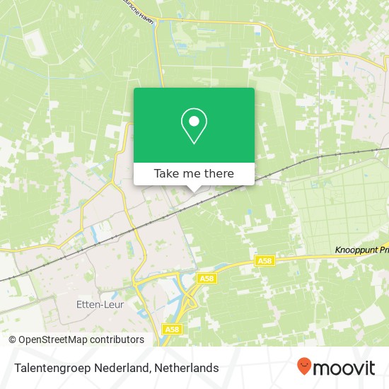 Talentengroep Nederland, 4871 Etten-Leur Karte