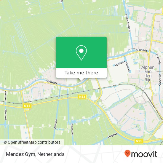 Mendez Gym, Hoogewaard 186 map