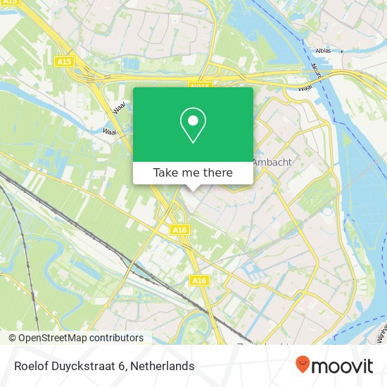 Roelof Duyckstraat 6, 3342 Hendrik-Ido-Ambacht map