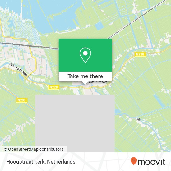 Hoogstraat kerk, 2851 BT Haastrecht map