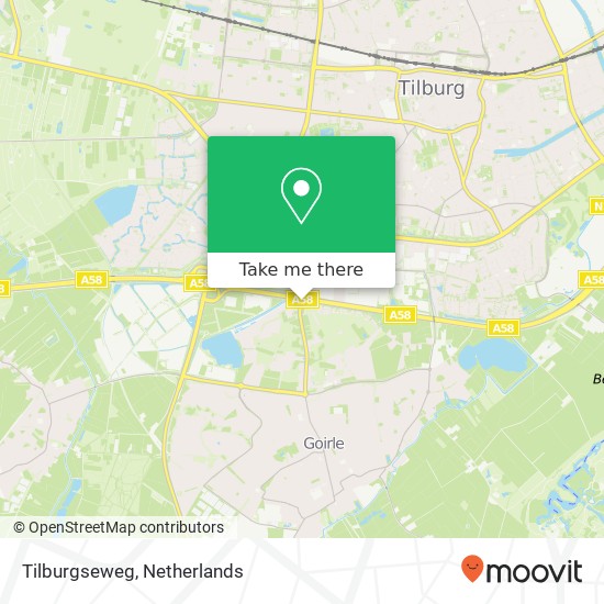 Tilburgseweg, 5026 Tilburg map