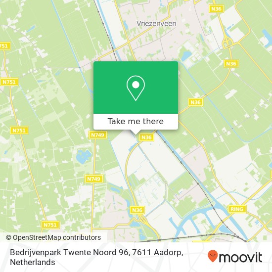 Bedrijvenpark Twente Noord 96, 7611 Aadorp Karte