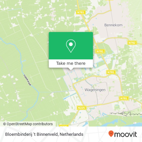 Bloembinderij 't Binnenveld, Brinkmanlaan 5 map