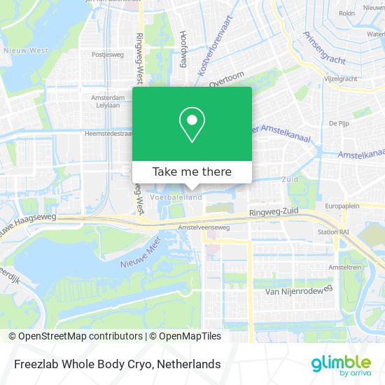 Freezlab Whole Body Cryo map