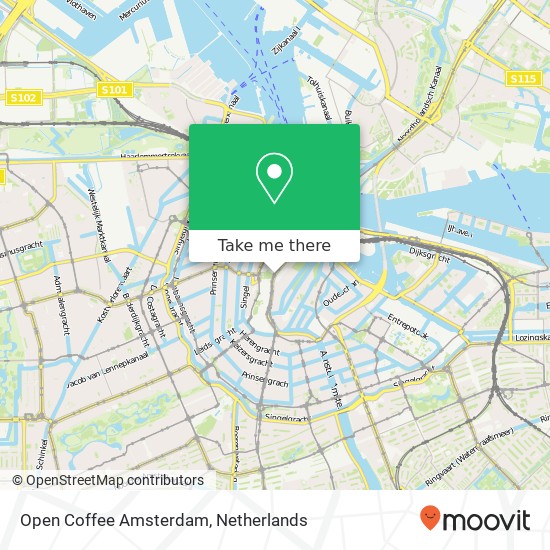 Open Coffee Amsterdam map