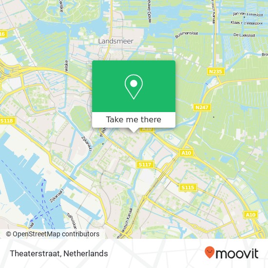 Theaterstraat map