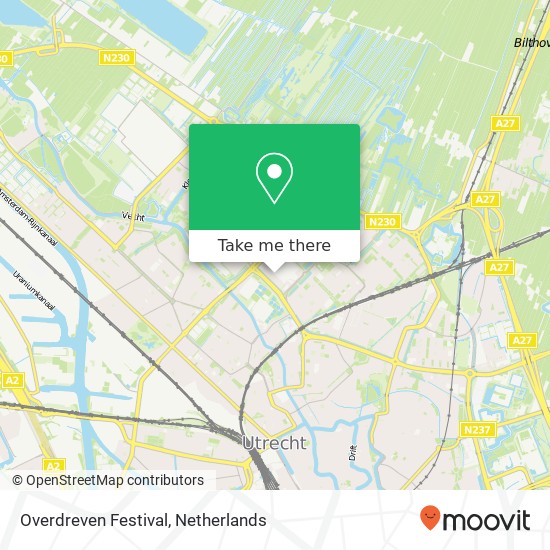 Overdreven Festival map