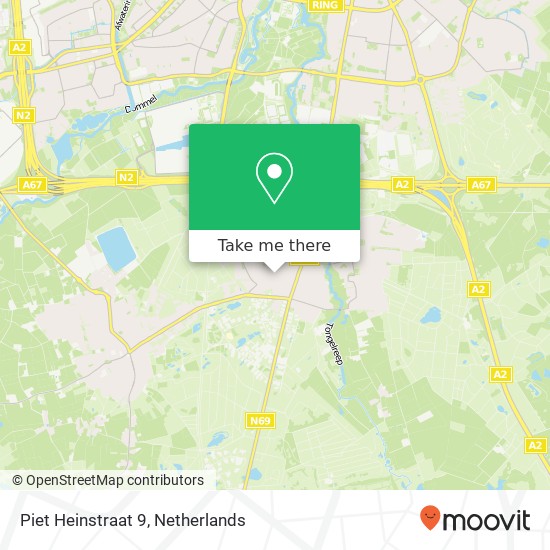 Piet Heinstraat 9, 5582 JK Aalst map