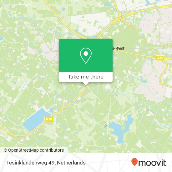 Tesinklandenweg 49, 7548 PG Boekelo Karte