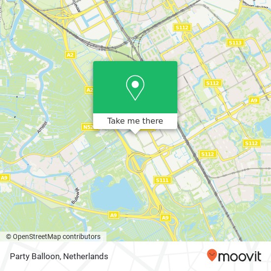 Party Balloon, Klokkenbergweg 10 map