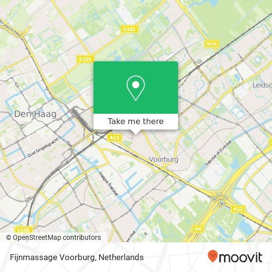 Fijnmassage Voorburg, Van Halewijnlaan 280 map