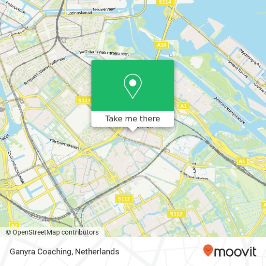 Ganyra Coaching, Raadhuisstraat 43 map