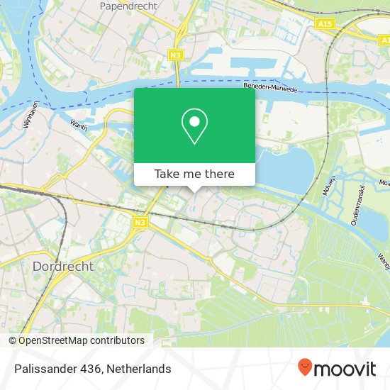Palissander 436, 3315 MZ Dordrecht map