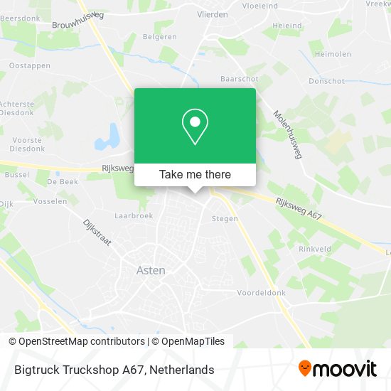 Bigtruck Truckshop A67 map