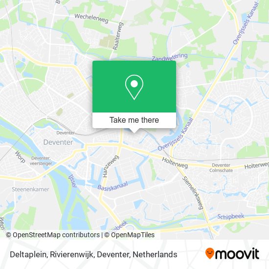 Deltaplein, Rivierenwijk, Deventer map