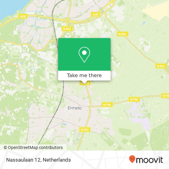 Nassaulaan 12, 3851 XZ Ermelo Karte