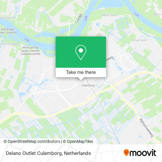 Delano Outlet Culemborg Karte