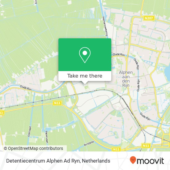 Detentiecentrum Alphen Ad Ryn Karte