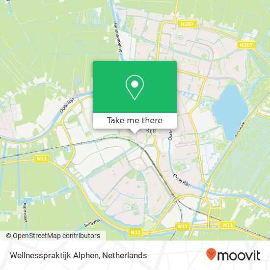 Wellnesspraktijk Alphen, Abeelstraat 2 map