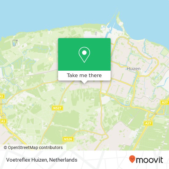 Voetreflex Huizen, Van Hogendorplaan 61 map