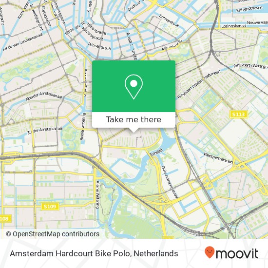 Amsterdam Hardcourt Bike Polo, Winterdijkstraat 9 Karte