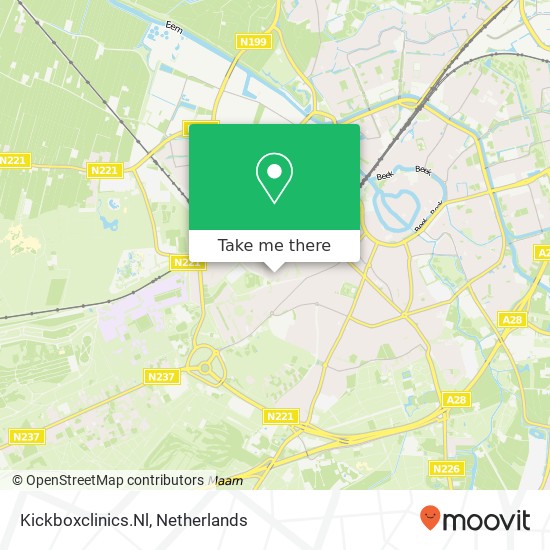 Kickboxclinics.Nl, Koningin Wilhelminalaan 4 map