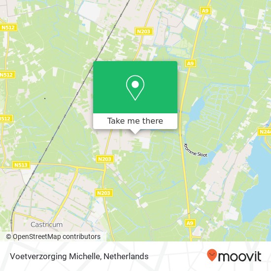 Voetverzorging Michelle map