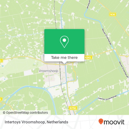 Intertoys Vroomshoop, Noorderweg 1 map