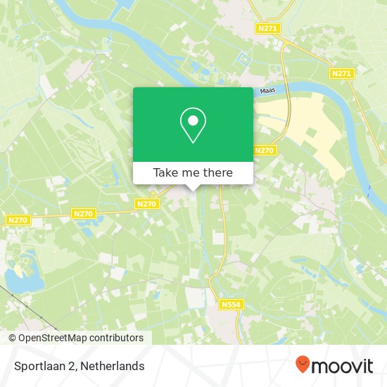 Sportlaan 2, 5861 BB Wanssum map