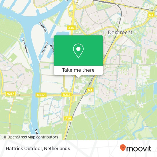 Hattrick Outdoor, 3317 Dordrecht map