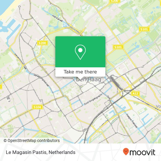 Le Magasin Pastis, Oude Molstraat 40 map