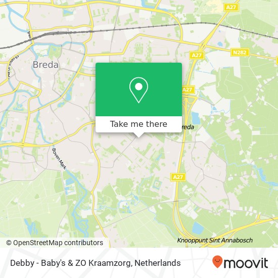 Debby - Baby's & ZO Kraamzorg, Genhoesstraat map