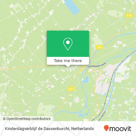 Kinderdagverblijf de Dassenburcht, De Steeghe 9 map