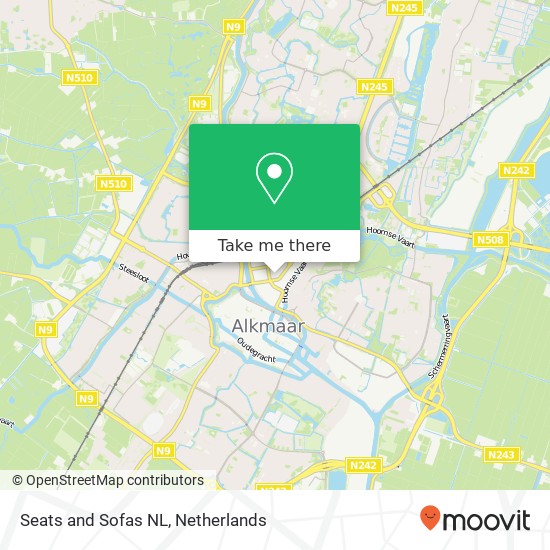 Seats and Sofas NL, 1823 Alkmaar map