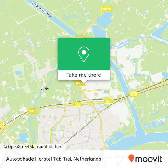 Autoschade Herstel Tab Tiel, Marconistraat 22A Karte