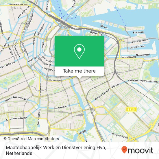 Maatschappelijk Werk en Dienstverlening Hva, Wibautstraat 5A map