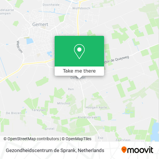 Gezondheidscentrum de Sprank map