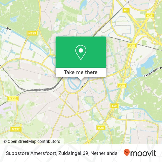 Suppstore Amersfoort, Zuidsingel 69 Karte