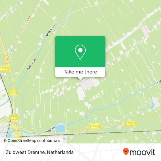 Zuidwest Drenthe map