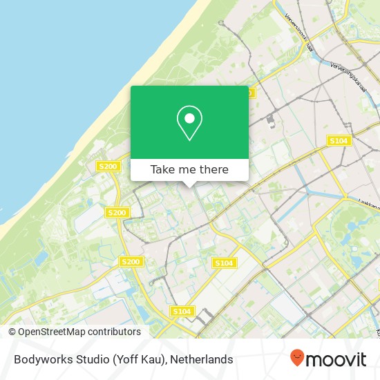 Bodyworks Studio (Yoff Kau), Paganinistraat 41 map