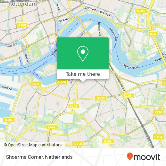 Shoarma Corner, Stokroosstraat 107 map