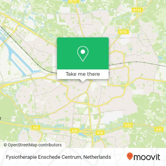 Fysiotherapie Enschede Centrum, Prinsestraat 22C map